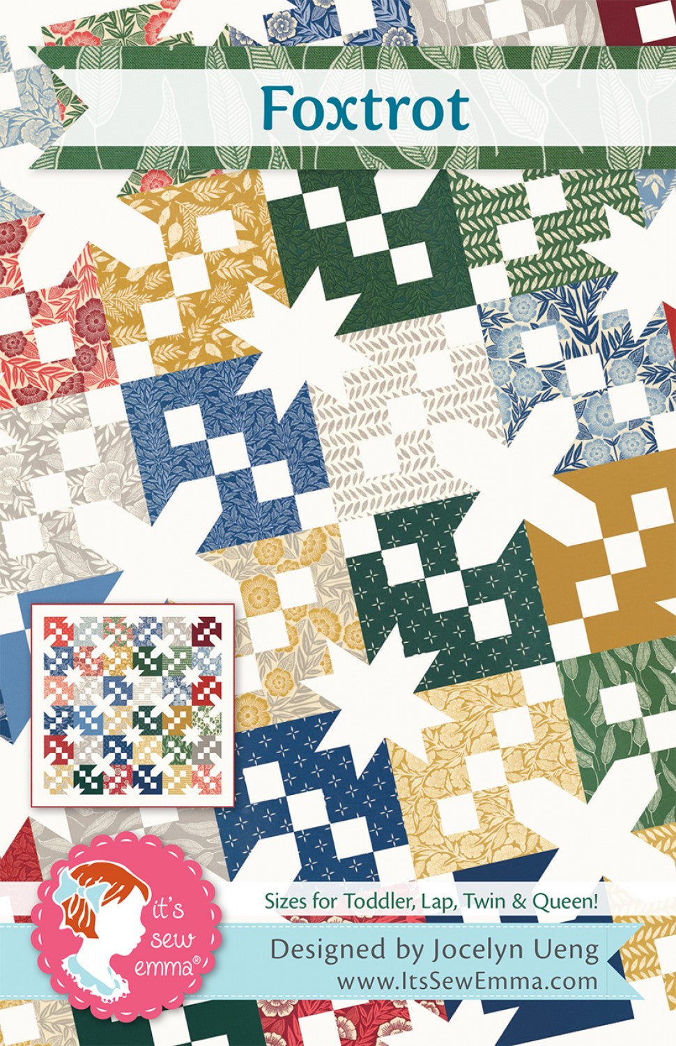 Foxtrot Quilt Pattern by It’s Sew Emma