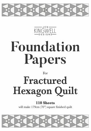 Fractured Hexagon Quilt Foundation Papers by Jen Kingwell Designs
