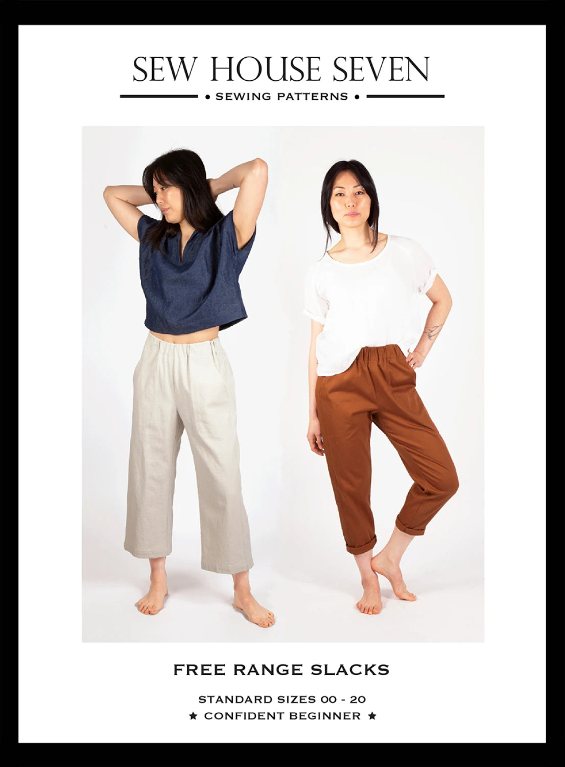 Free Range Slacks Pattern by Sew House Seven - Size 00-20 - Special Order