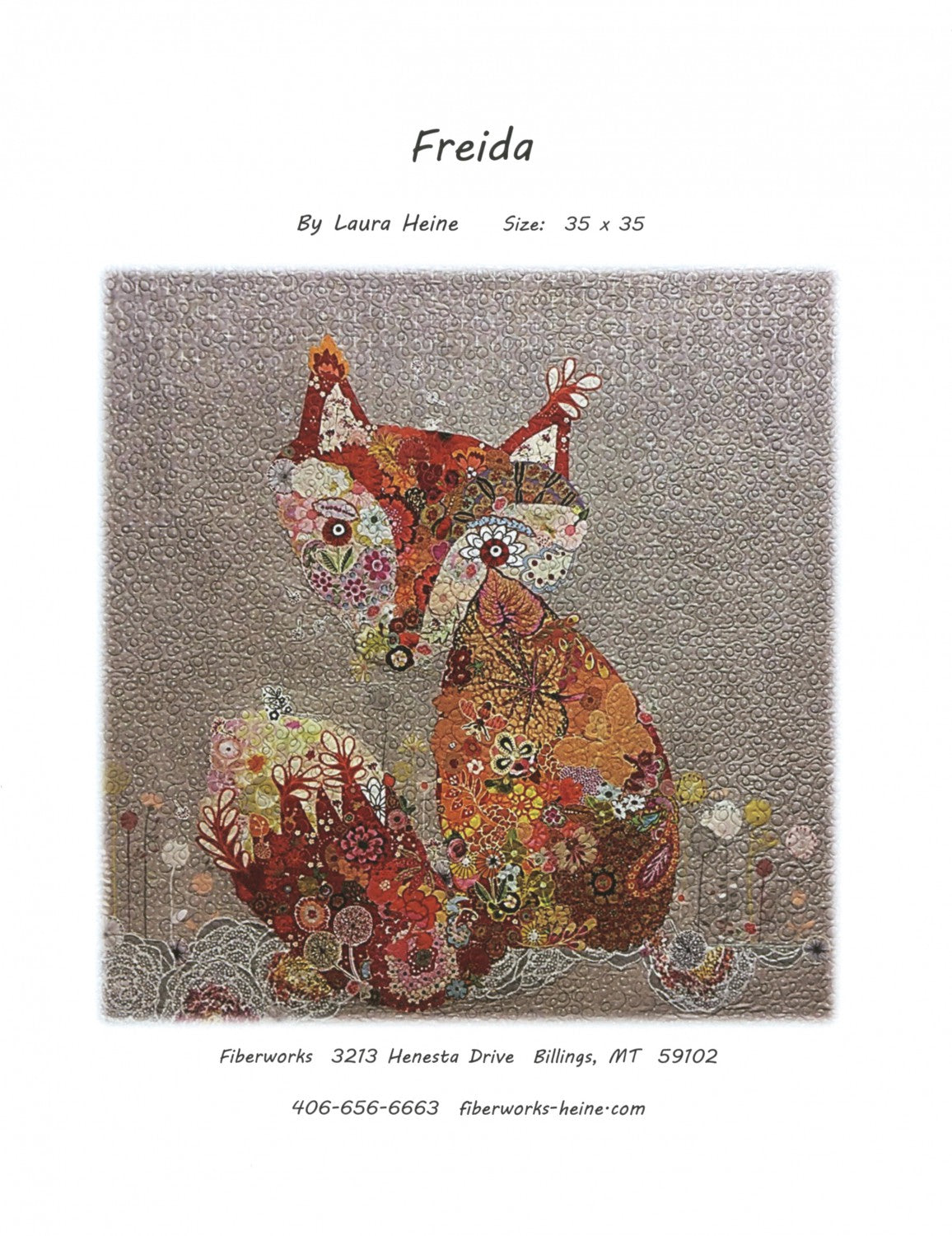 Freida Fox Collage Pattern by Laura Heine
