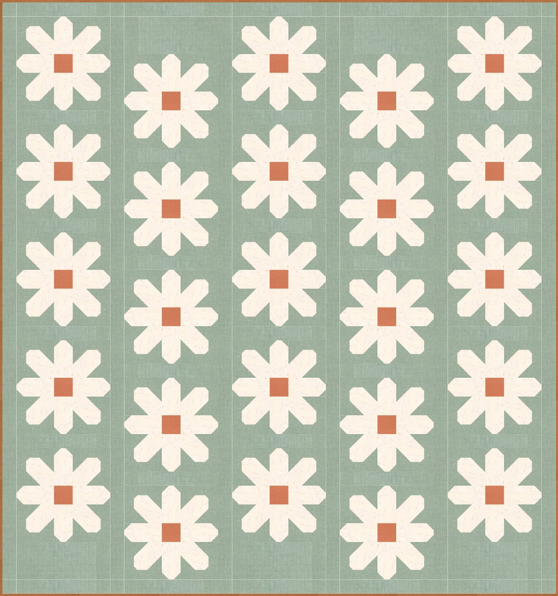 Fresh As A Daisy Quilt Kit featuring Wildflower Wovens by Suzy Quilts