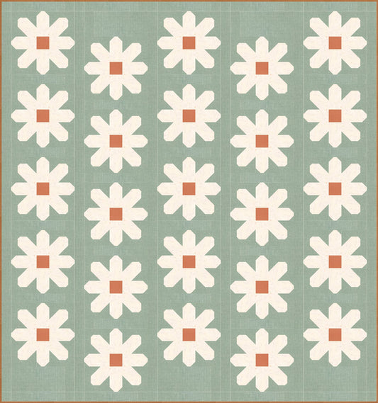 Fresh As A Daisy Quilt Kit featuring Wildflower Wovens by Suzy Quilts