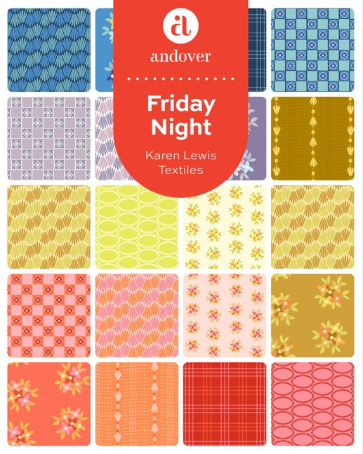 Friday Night by Karen Lewis Textiles : Charm Pack