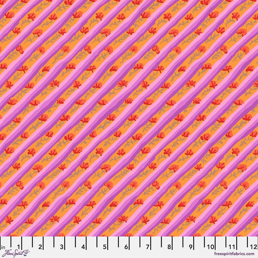 From the Archives by Kaffe Fassett : Diagonal Poppy Lavender PWGP024.LAVENDER (Estimated Arrival December 2025)