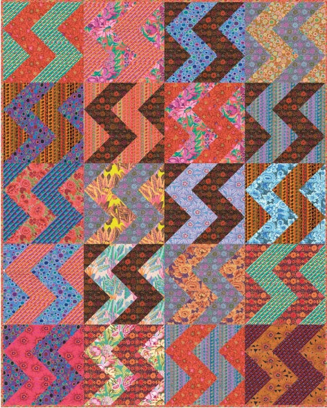 From the Archives by Kaffe Fassett : Lightning Strikes Twice Quilt Kit (Estimated Arrival December 2025)