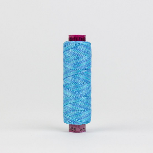 Fruitti 12wt Egyptian Cotton Thread - 109yd Spool - Sea Blue FT-23