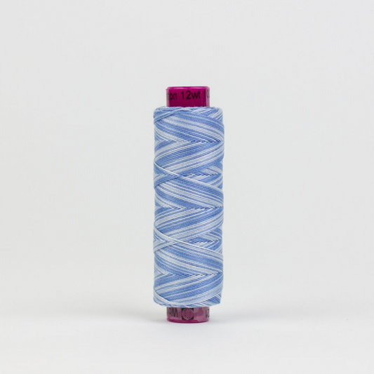 Fruitti 12wt Eqyptian Cotton Thread - 109yd Spool - Sky Blue FT-21