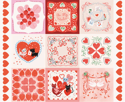 Funny Valentine by Lizzy House : Fabric Bundles Including Panel