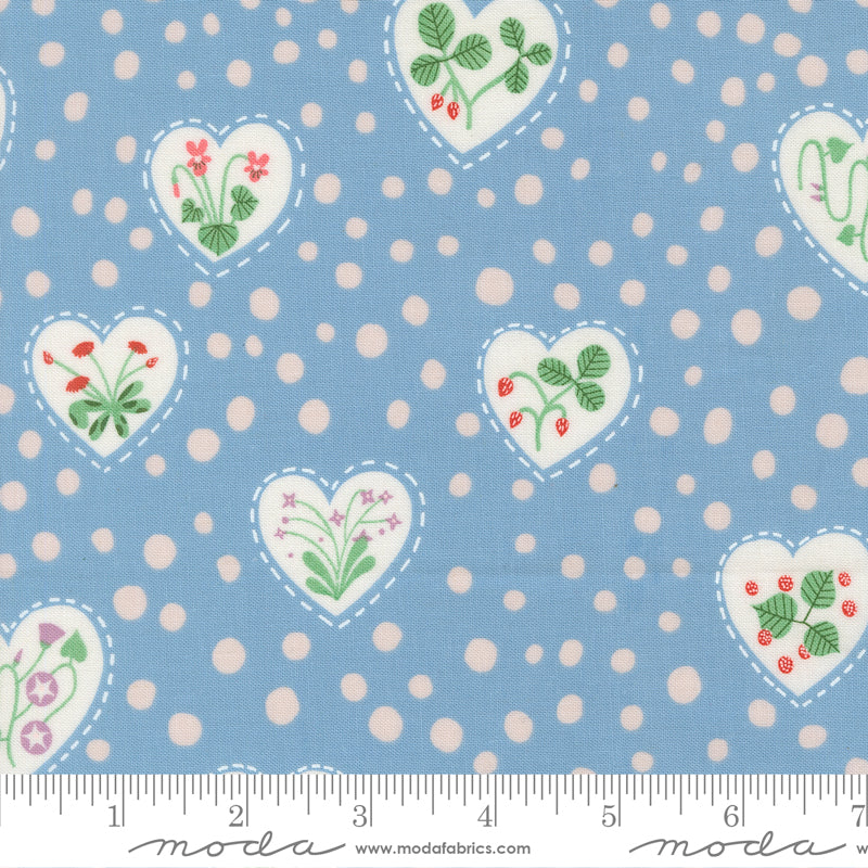 Funny Valentine by Lizzy House : Flower Heart Sky 37144 25