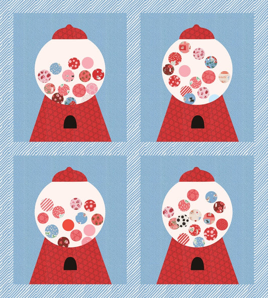 Funny Valentine by Lizzy House : Gumball Machine Quilt Kit