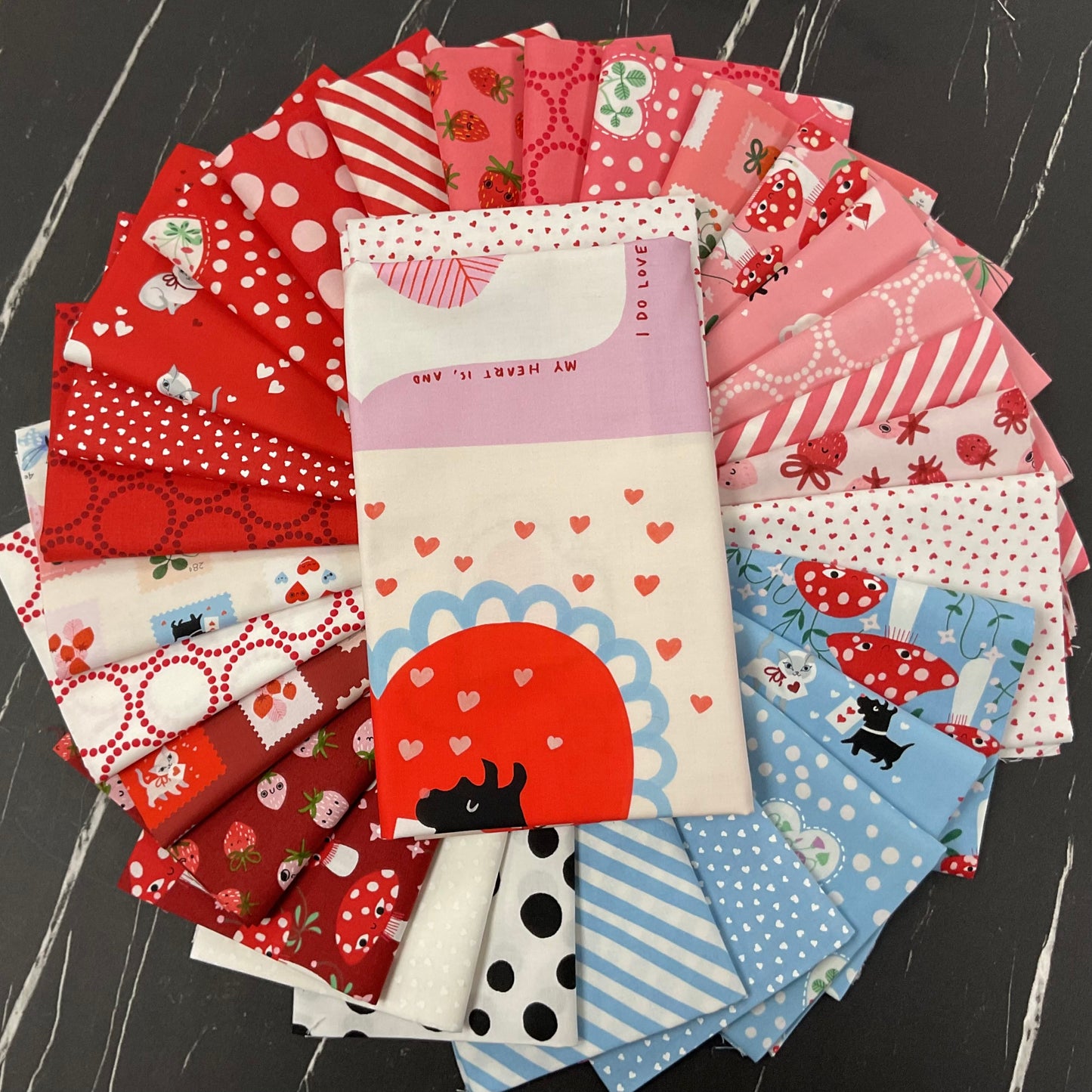 Funny Valentine by Lizzy House : Only You Quilt Kit