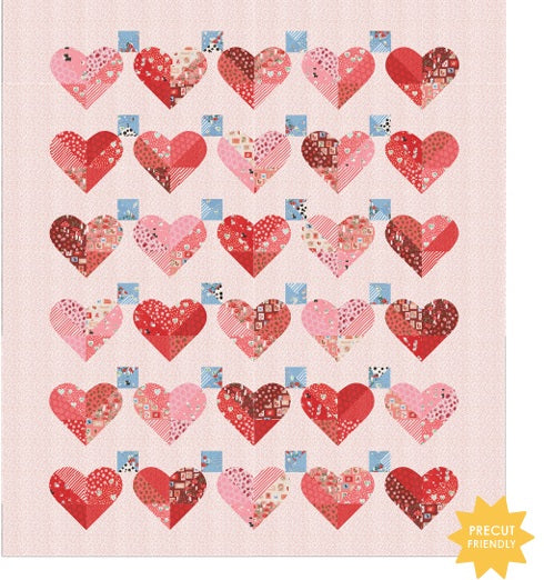Funny Valentine by Lizzy House : Only You Quilt Kit