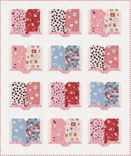 Funny Valentine by Lizzy House : Open Book Quilt Kit