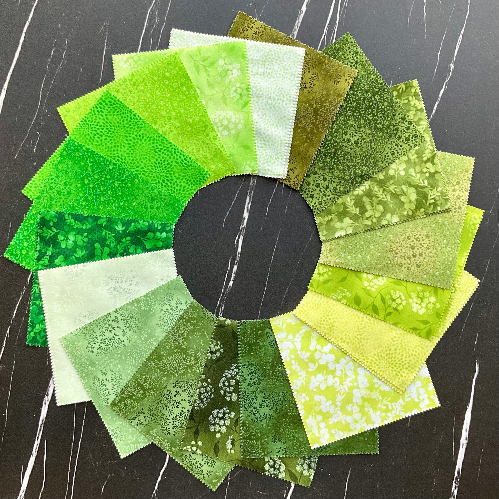 Fusions by Studio RK - Evergreen Colorstory - Charm Pack