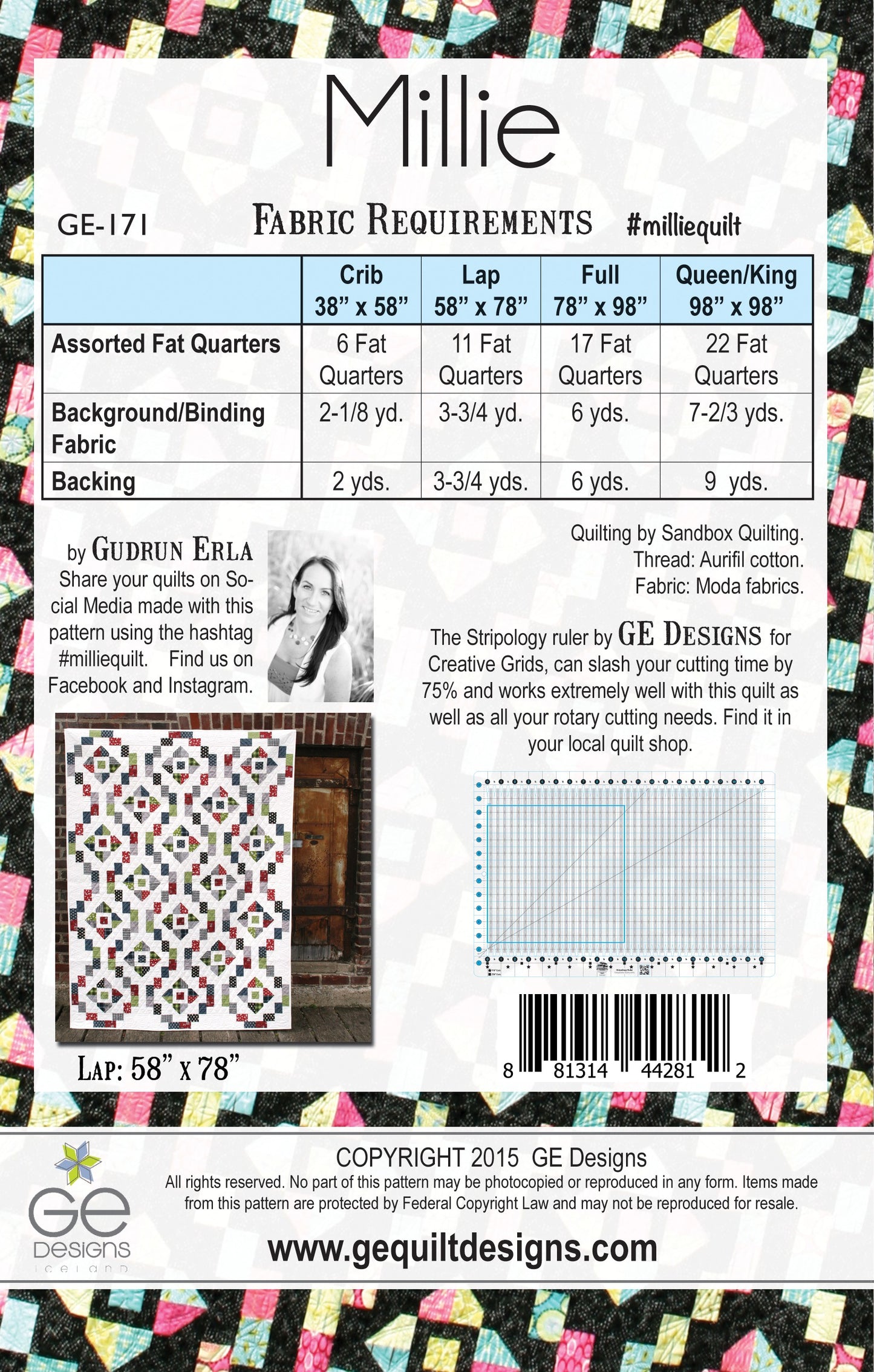 Millie Quilt Pattern by GE Designs - Special Order