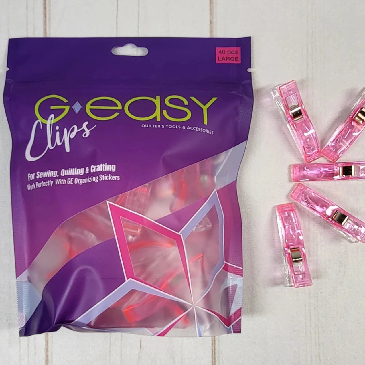 GEasy Clips Large by GE Designs - Pink