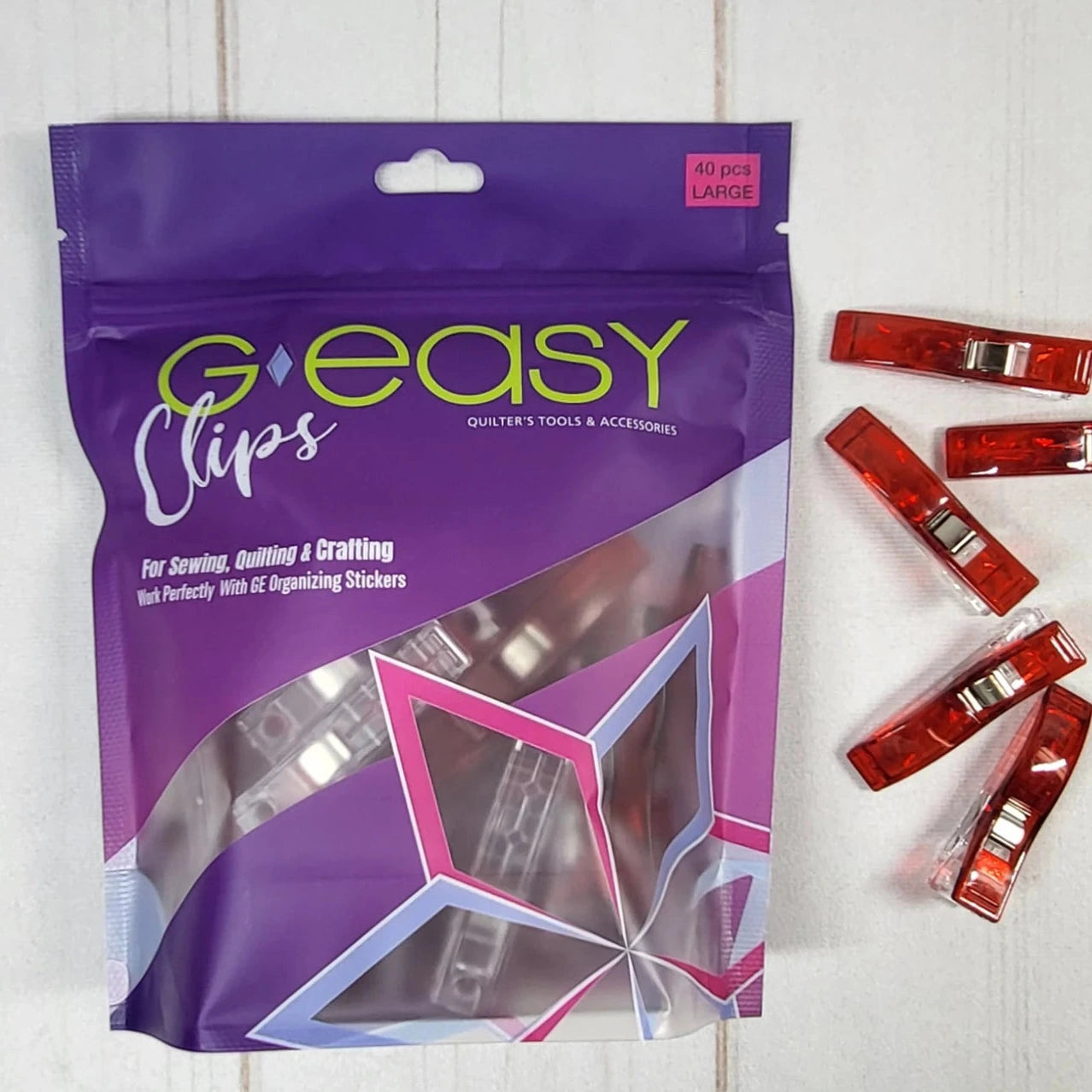 GEasy Clips Large by GE Designs - Red
