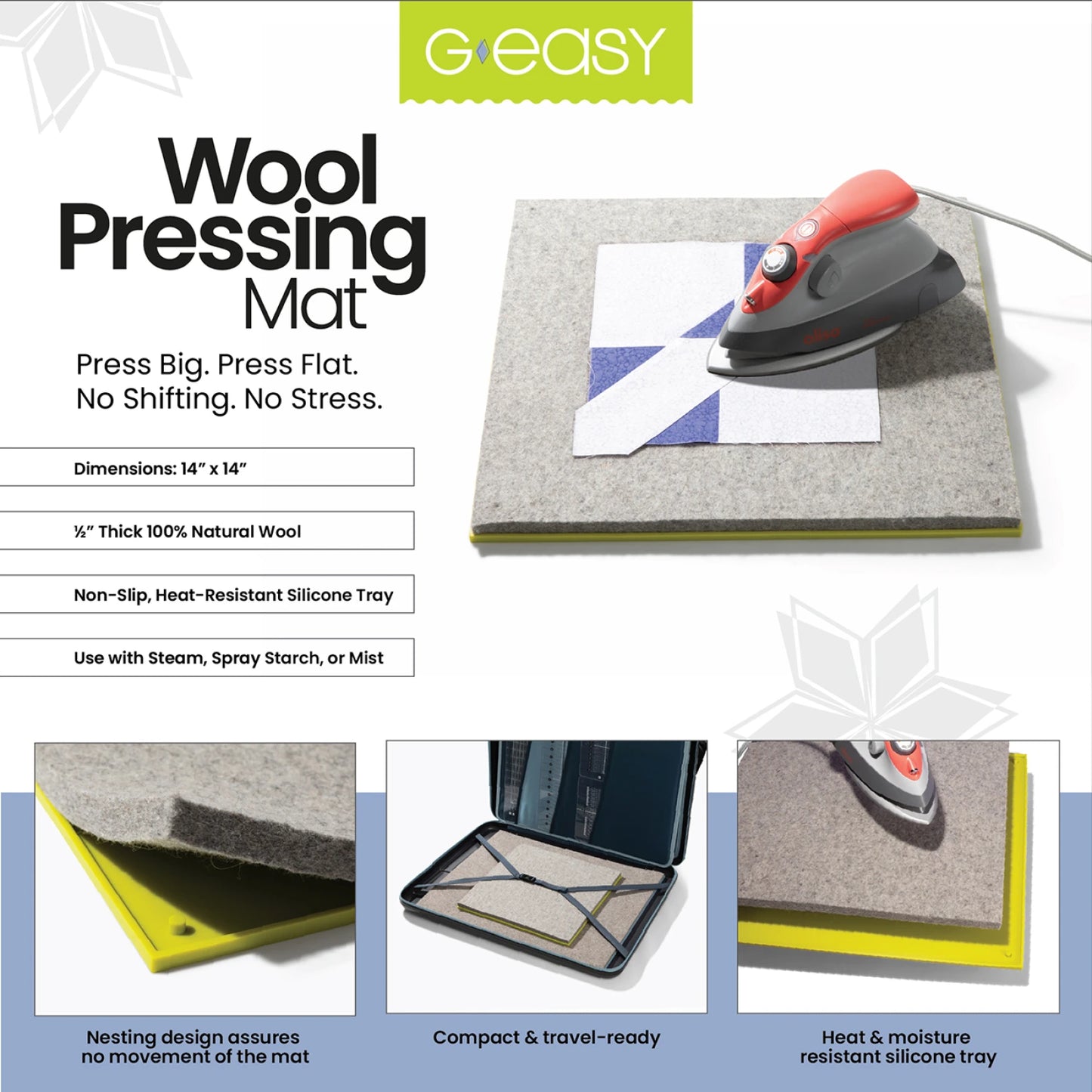 GEasy Wool Pressing Mat by GE Designs - Small (Estimated Arrival Late December 2025)