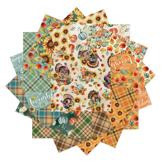 Give Thanks by Nicole DeCamp 10" Squares - Special Order (Expected Arrival April 2025)