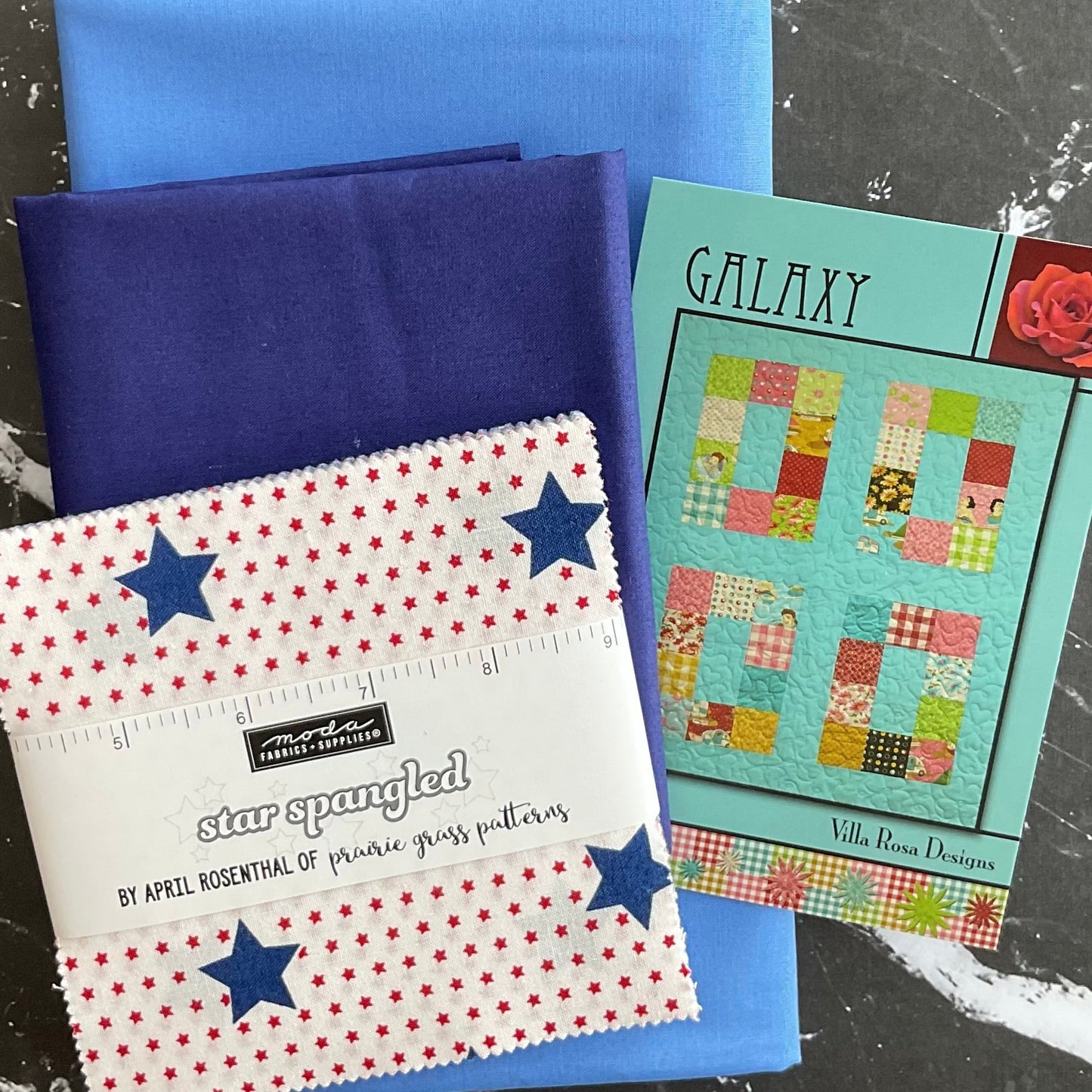 Galaxy Quilt Kit featuring Star Spangled by April Rosenthal
