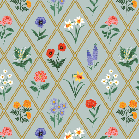 Garden Club by Rifle Paper Co. : Garden Study Blue Metallic RP1905-LB2M