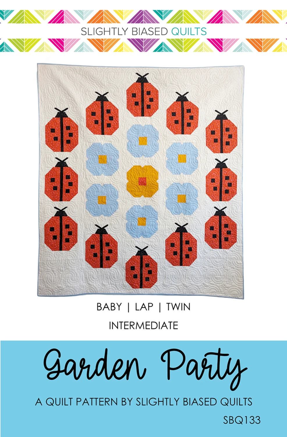 Garden Party Quilt Pattern by Slightly Biased Quilts