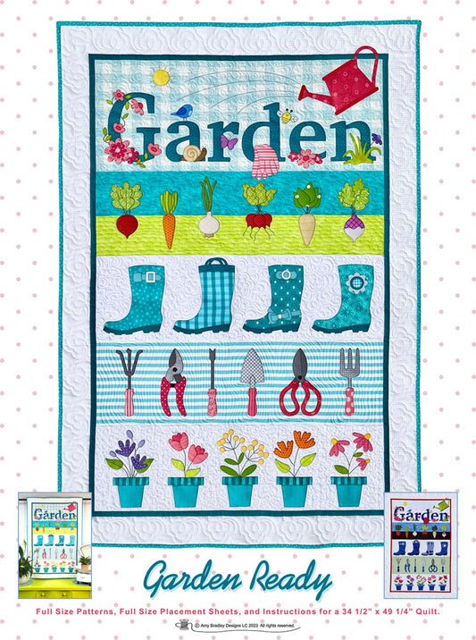 Garden Ready Appliqué Quilt Pattern by Amy Bradley