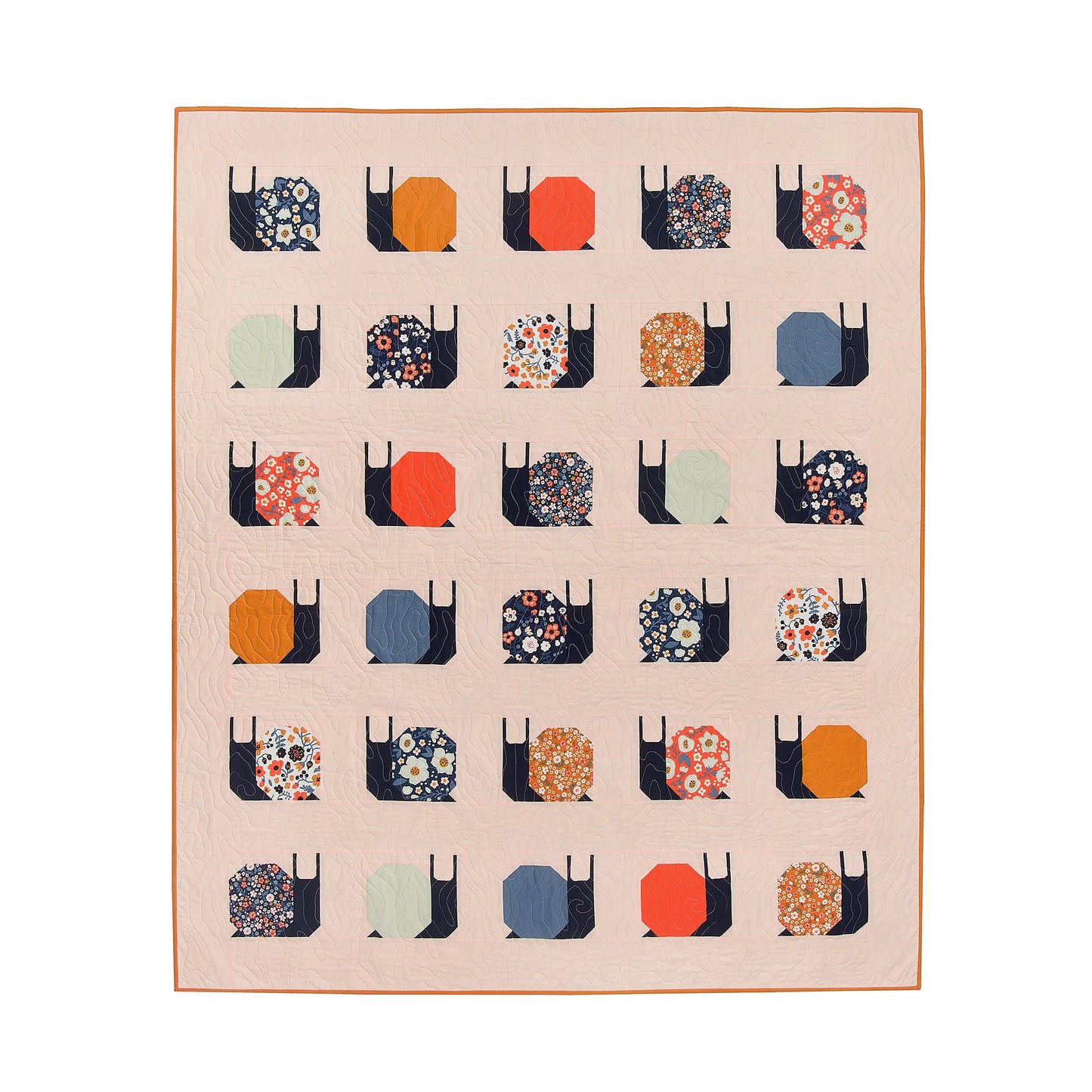 Garden Snails Quilt Pattern by Pen + Paper Patterns