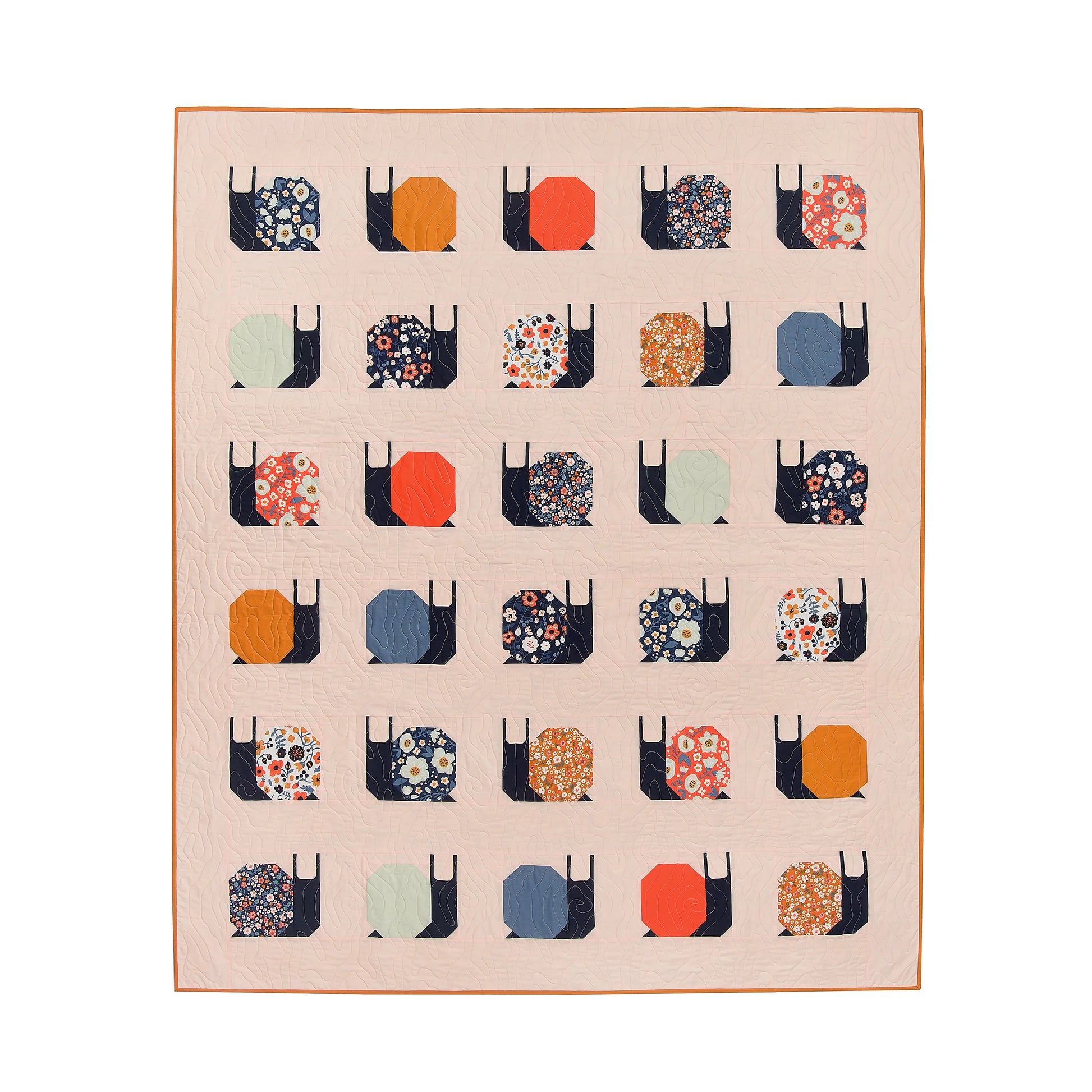 Garden Snails Quilt Pattern by Pen + Paper Patterns