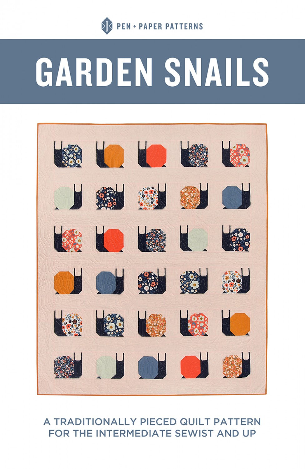 Garden Snails Quilt Pattern by Pen + Paper Patterns