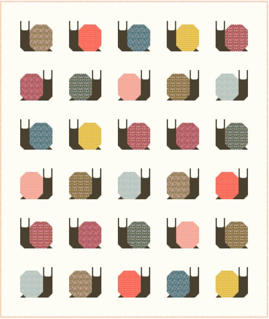 Petals in the Sun by Sandra Hutter : Garden Snails Quilt Kit