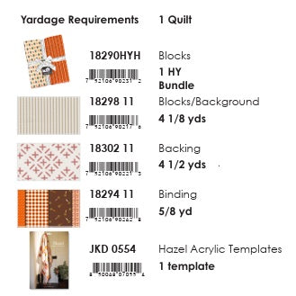 Gathered by Jen Kingwell : Hazel Quilt Kit