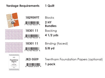 Gathered by Jen Kingwell : Trentham Quilt Kit
