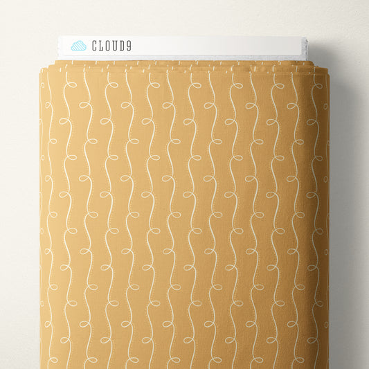 Gathering Light by House of Haricot : Curlicue Path Gold 2294-45