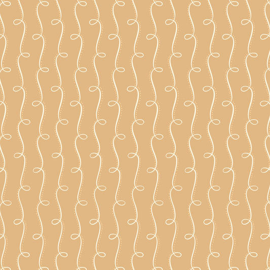 Gathering Light by House of Haricot : Curlicue Path Gold 2294-45