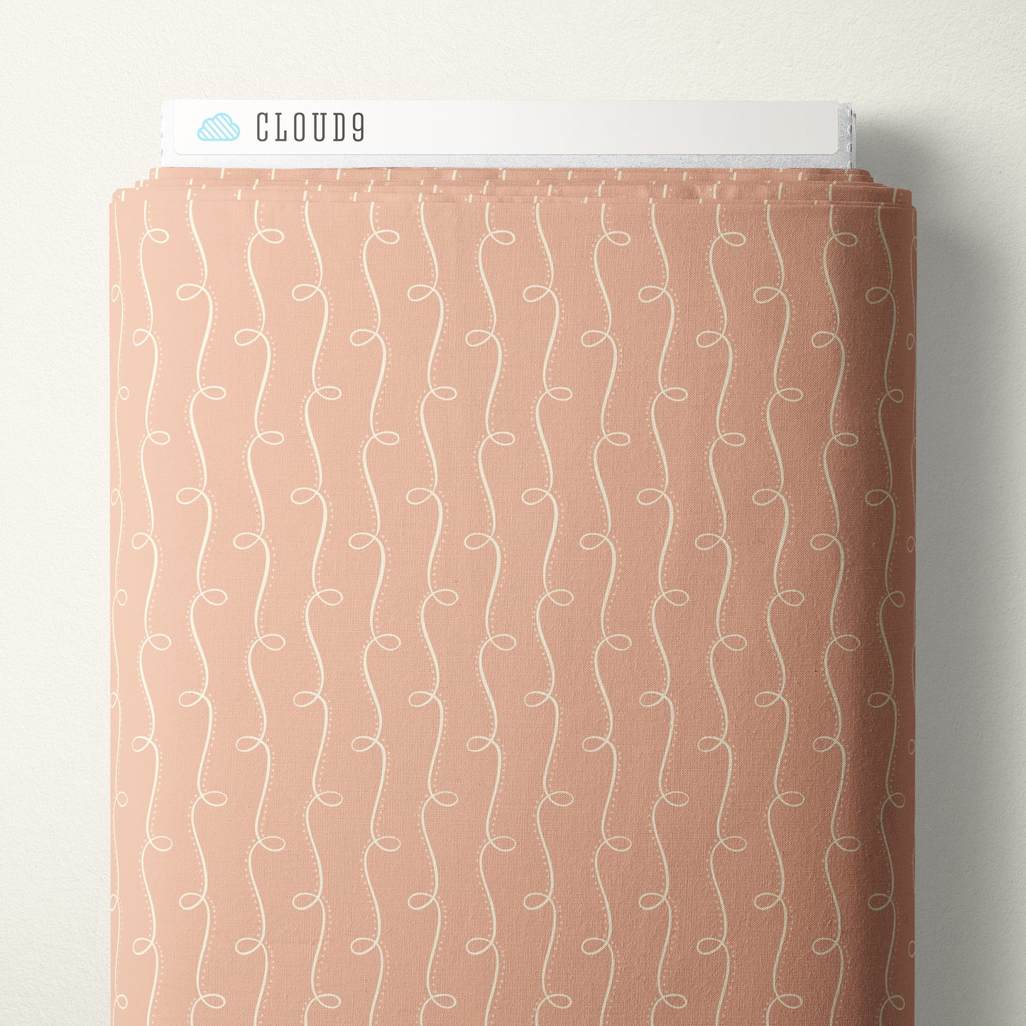 Gathering Light by House of Haricot : Curlicue Path Peach 2294-46