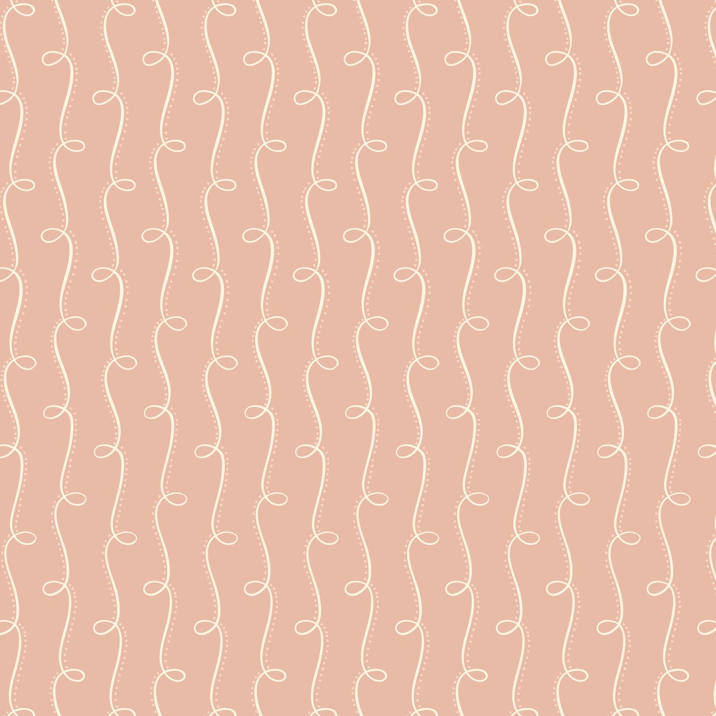 Gathering Light by House of Haricot : Curlicue Path Peach 2294-46