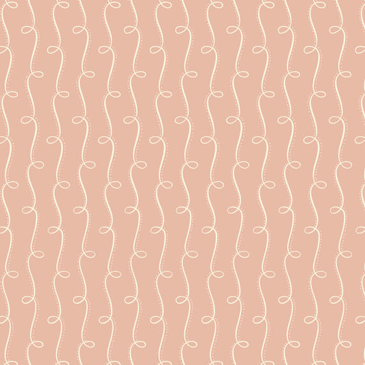 Gathering Light by House of Haricot : Curlicue Path Peach 2294-46