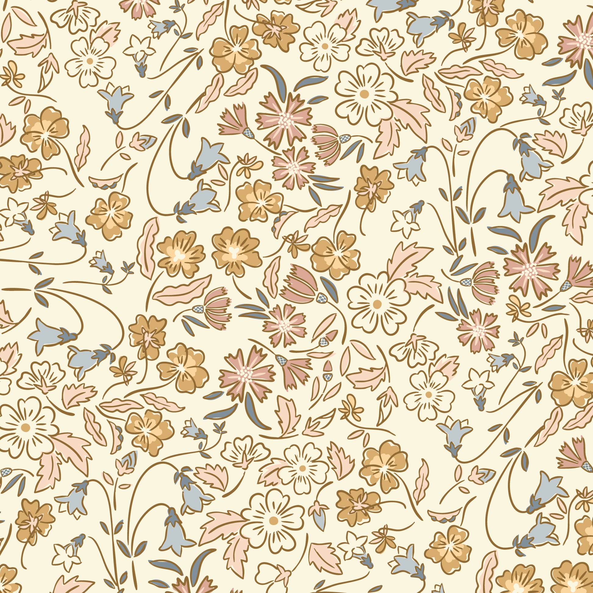 Gathering Light by House of Haricot : Golden Scatter Ivory 2294-49