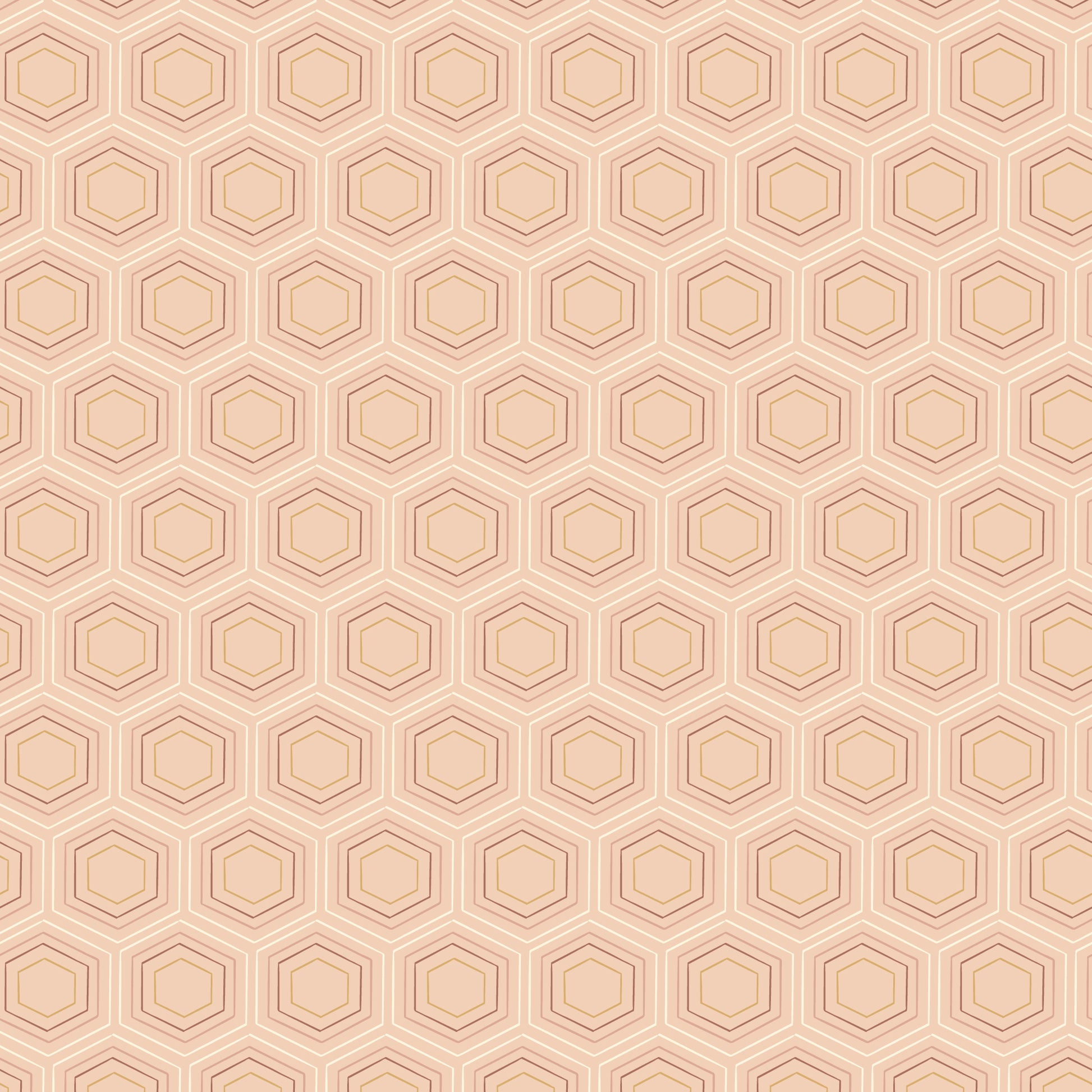 Gathering Light by House of Haricot : Honeycomb Dreams Peach 2294-38