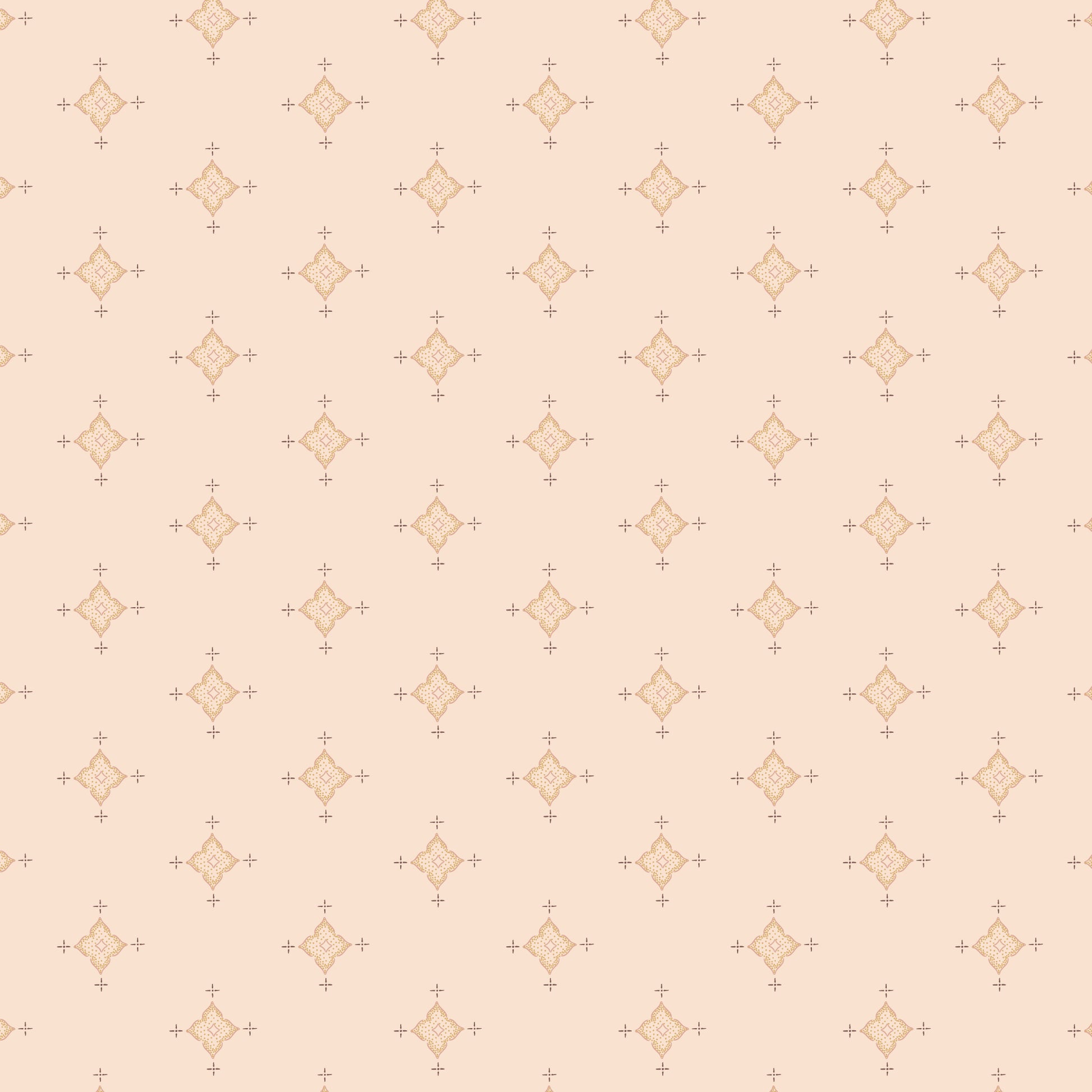 Gathering Light by House of Haricot : Petal Mosaic Peach 2294-35