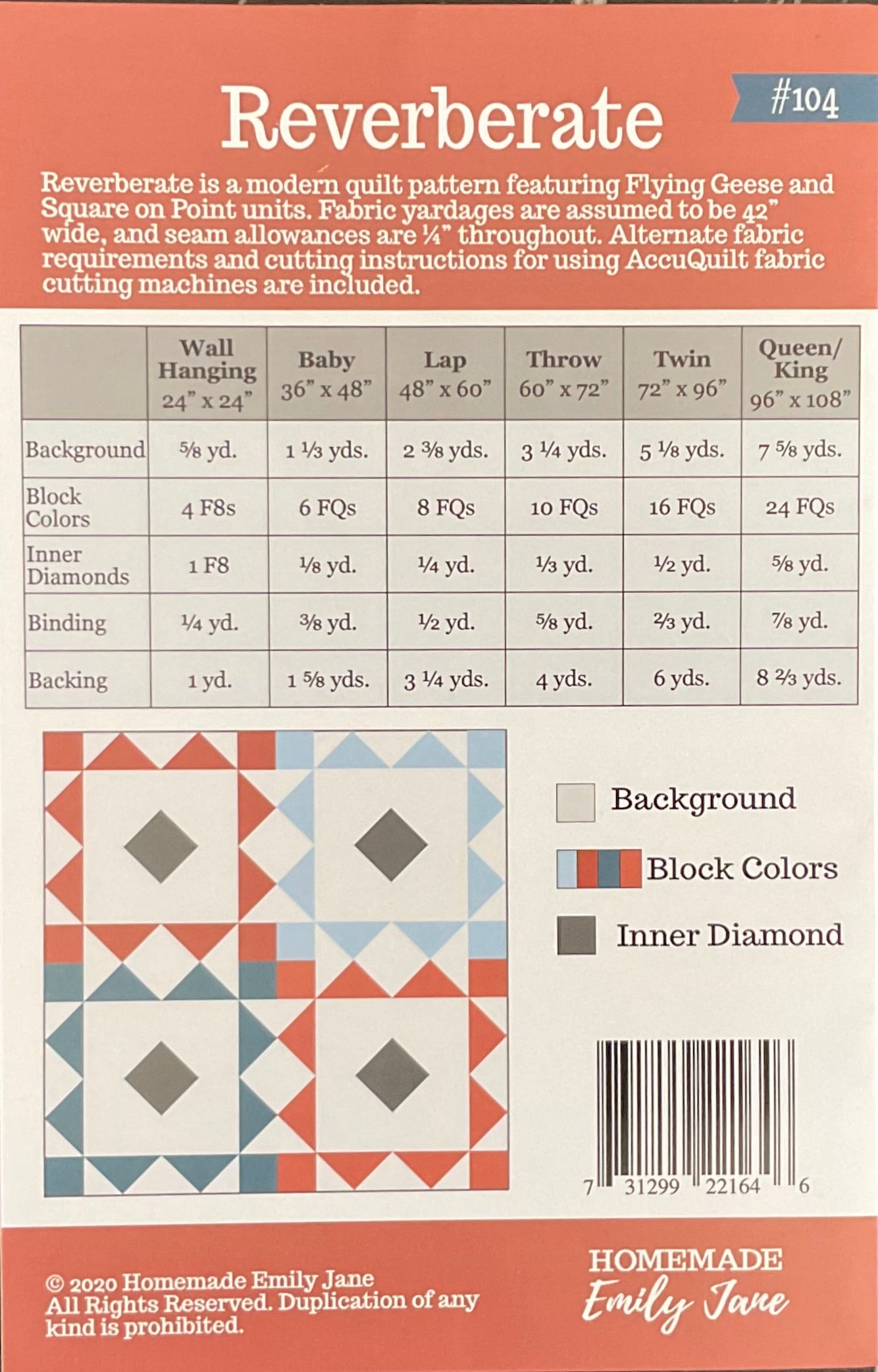 Gathering Light by House of Haricot : Reverberate Quilt Kit