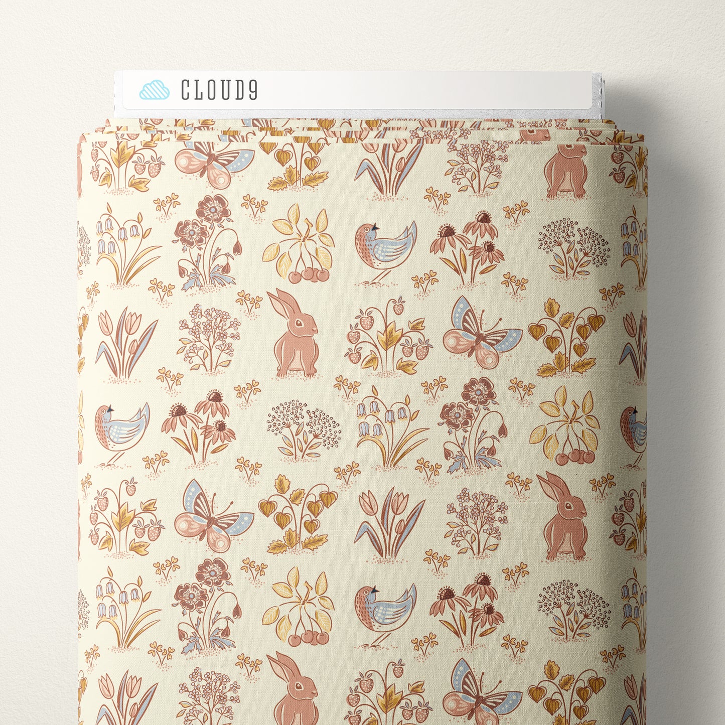 Gathering Light by House of Haricot : Spring Millefleurs Ivory 2294-36