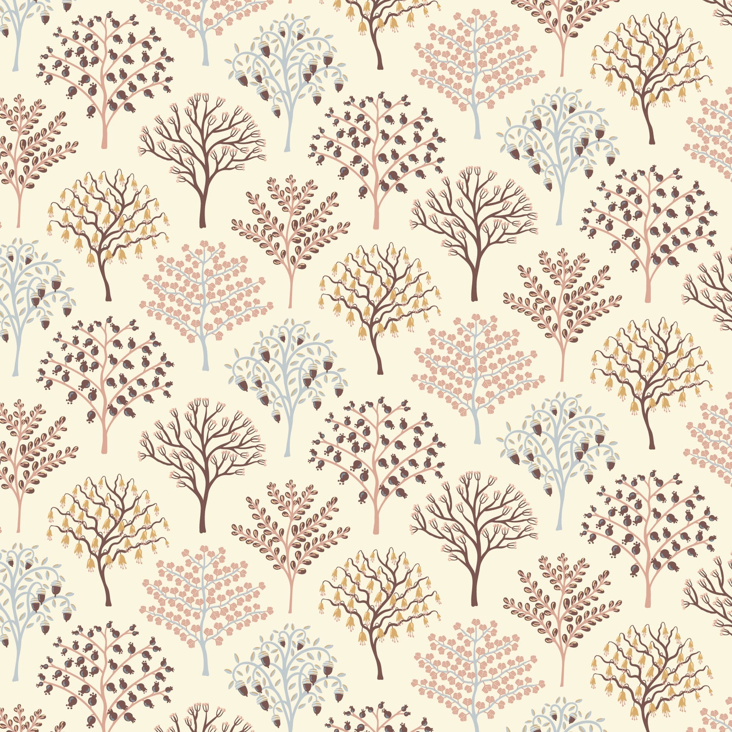 Gathering Light by House of Haricot : Trees of Plenty Ivory 2294-43