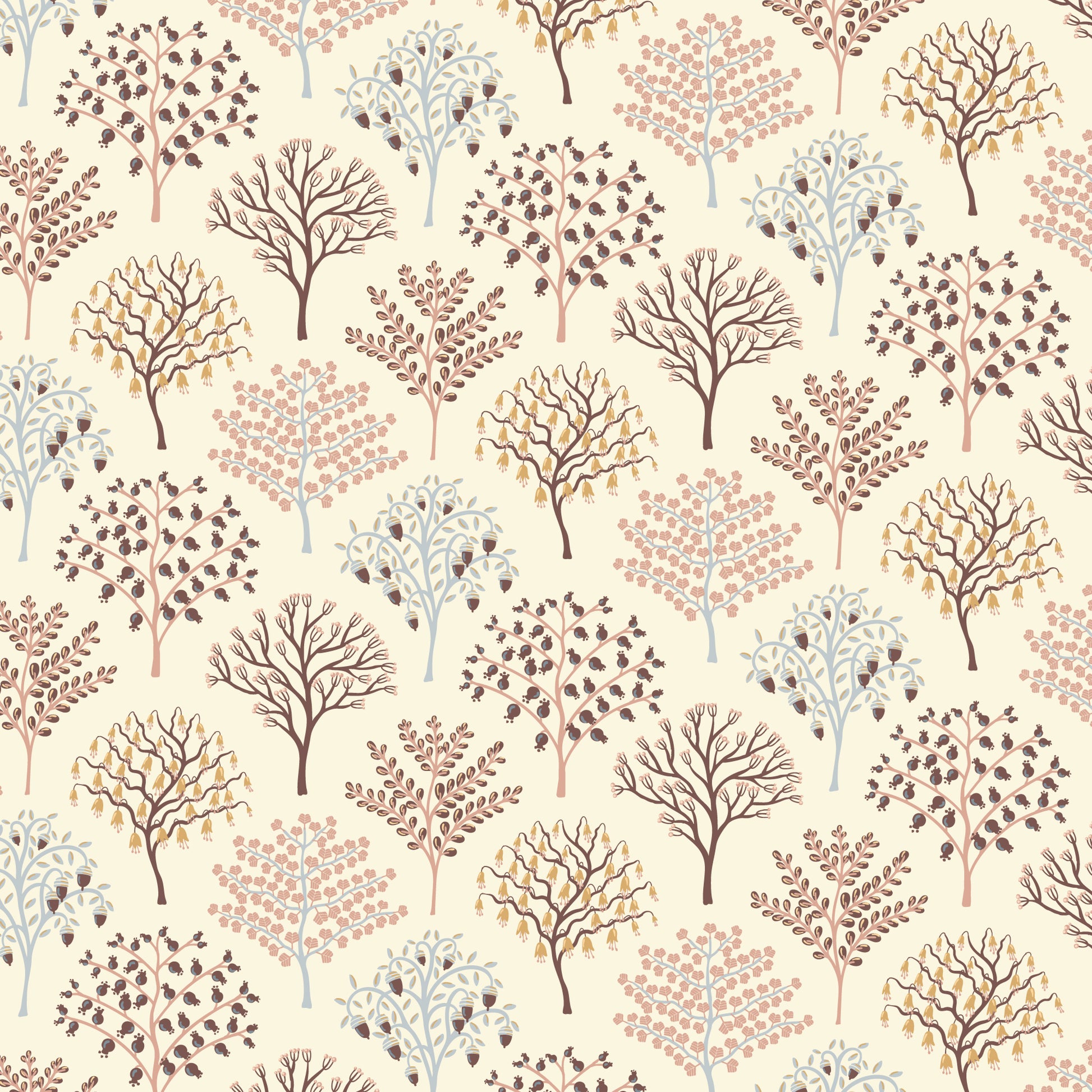 Gathering Light by House of Haricot : Trees of Plenty Ivory 2294-43