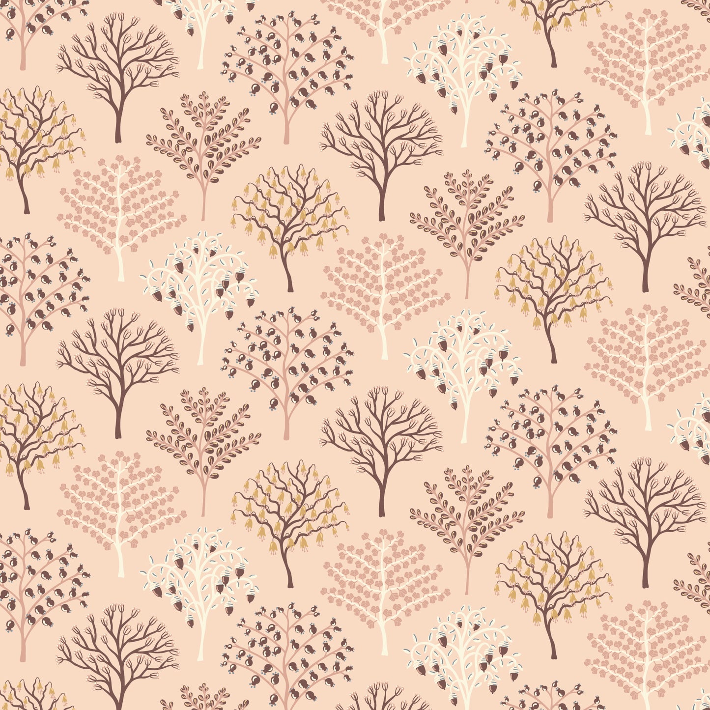 Gathering Light by House of Haricot : Trees of Plenty Peach 2294-44