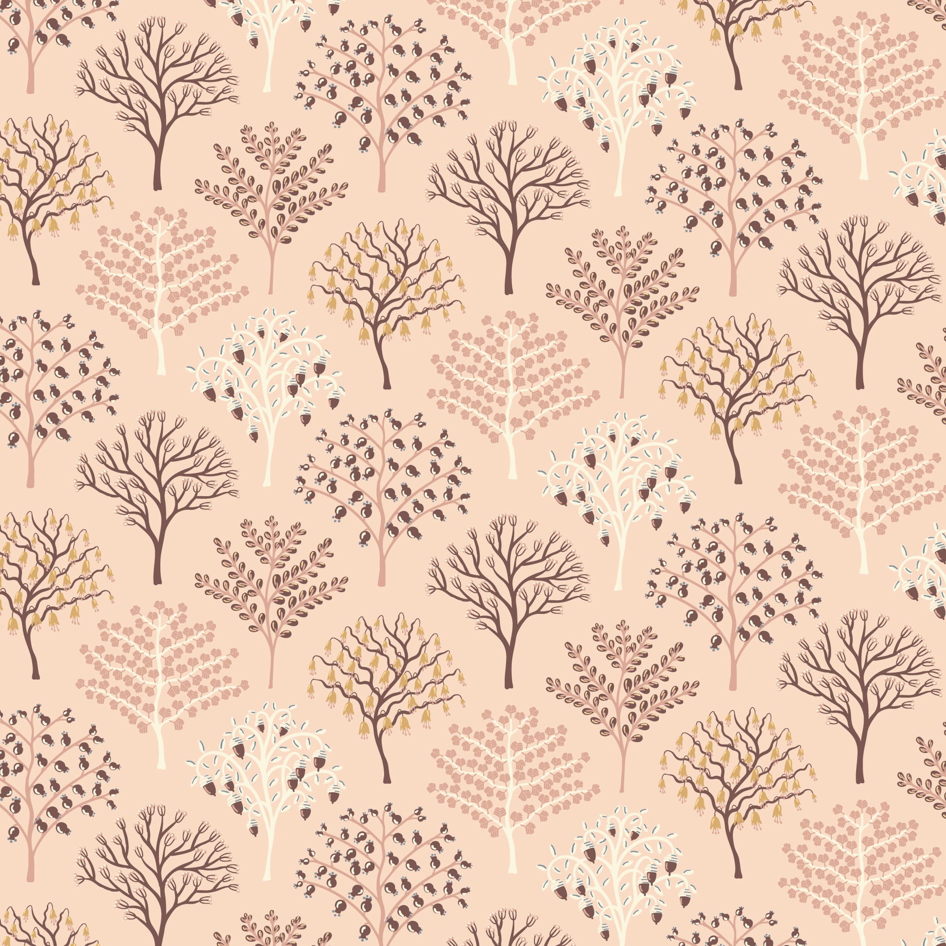 Gathering Light by House of Haricot : Trees of Plenty Peach 2294-44