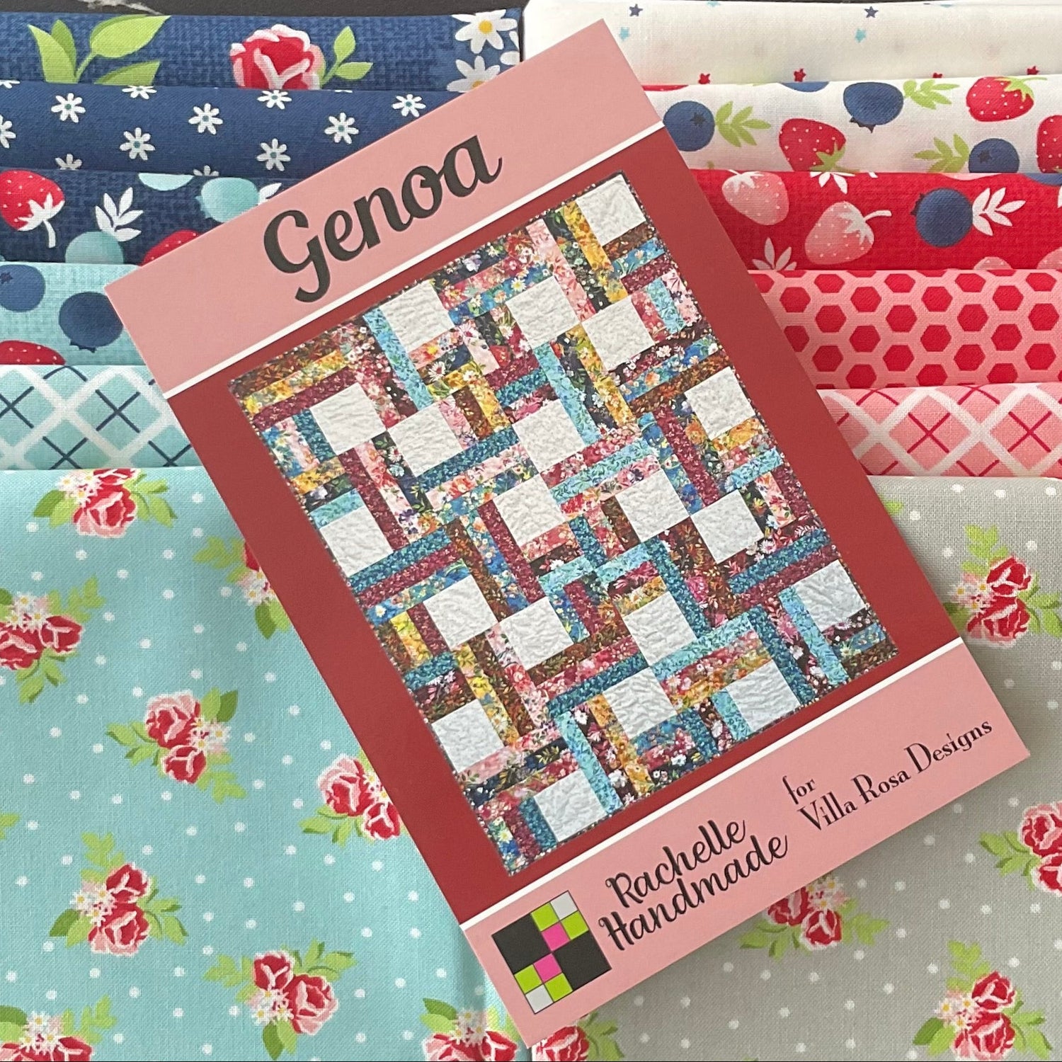 Genoa Quilt Kit featuring Berry Basket by April Rosenthal