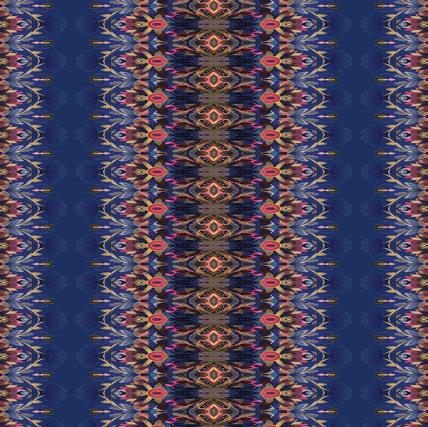 Gentle Warriors by Danielle Duer : Affirmation Stripe Blue/Multi 16575-56