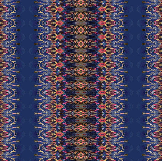 Gentle Warriors by Danielle Duer : Affirmation Stripe Blue/Multi 16575-56
